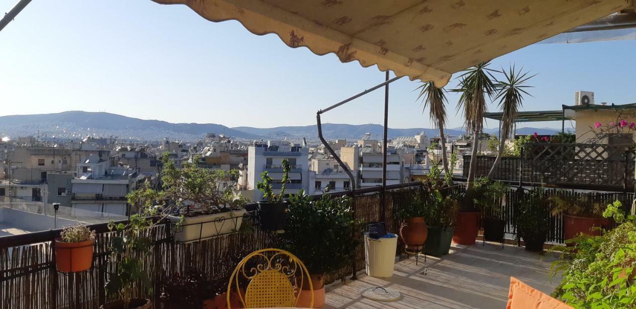 Penthouse Balcony Close To Acropolis Apartment Athena Bagian luar foto